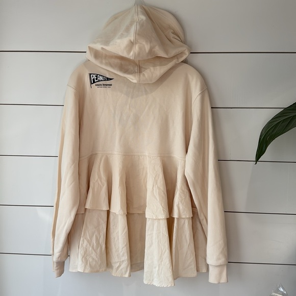 ZARA Peanuts Snoopy Cream Hoodie Sz M - Picture 7 of 13